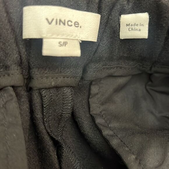Vince Brushed Wool-Blend Flannel Pull-On Pant in Black size Small NWT  $395 - Picture 6 of 8